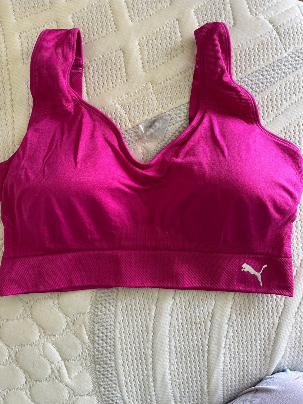 Puma Seamless Bright Fuchsia Sports Bra